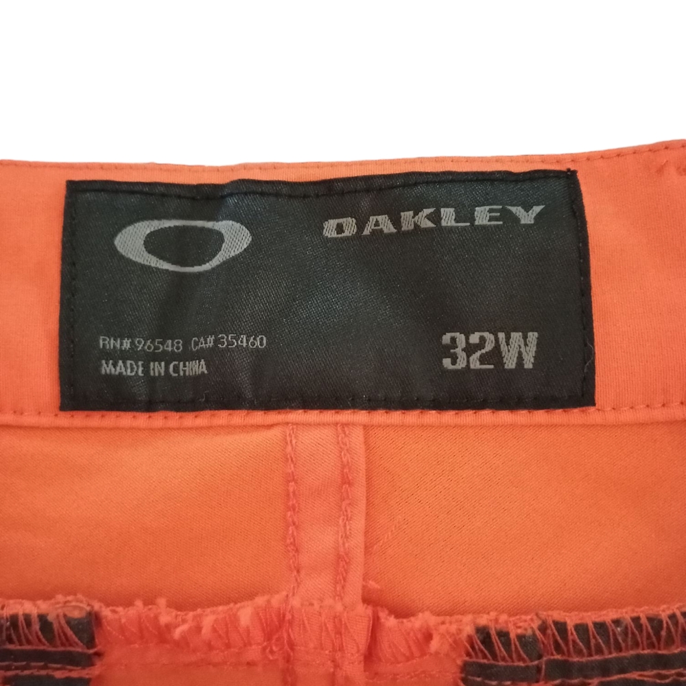Oakley Athletic Orange Shorts Lightweight Activewear - Picture 11 of 13